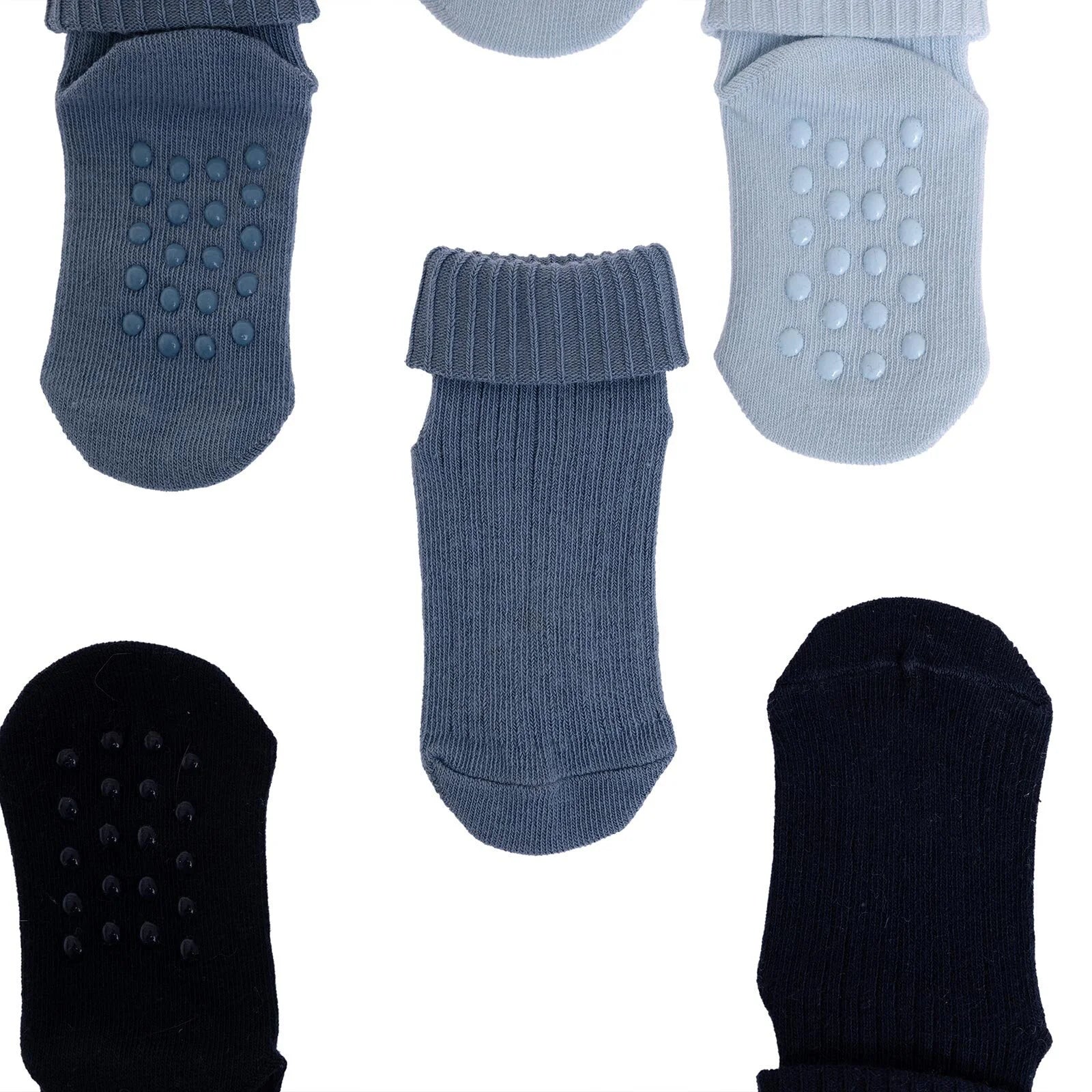 HelloBaby Boy Baby Socks 3 Pack - Blue - Image 7