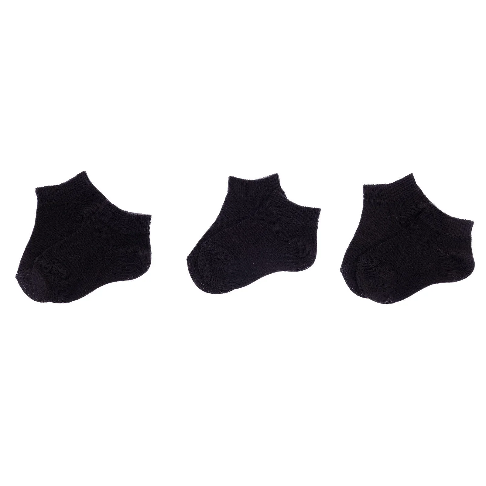 HelloBaby Boy Baby Socks 3 Pack - Black - Image 3