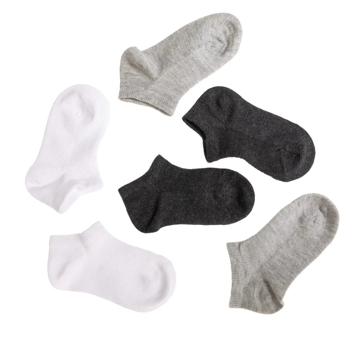 HelloBaby Boy Baby Socks 3 Pack - Grey Melange - Image 6