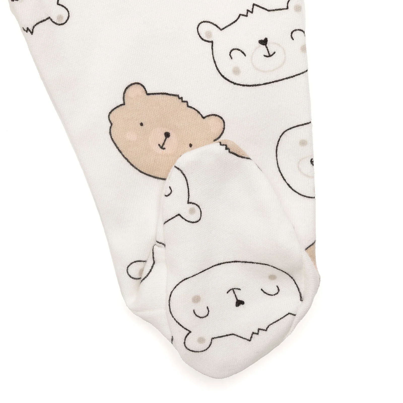 HelloBaby Boy Body-Footed Bottom-Hat - Ecru - Image 6