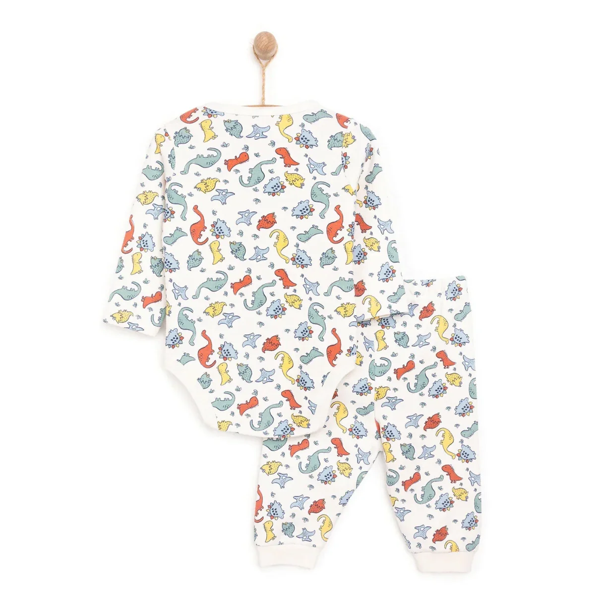HelloBaby Boy Body- Footless Bottom - Ecru - Image 2