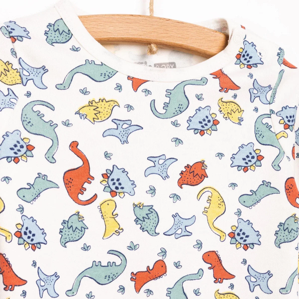 HelloBaby Boy Body- Footless Bottom - Ecru - Image 3