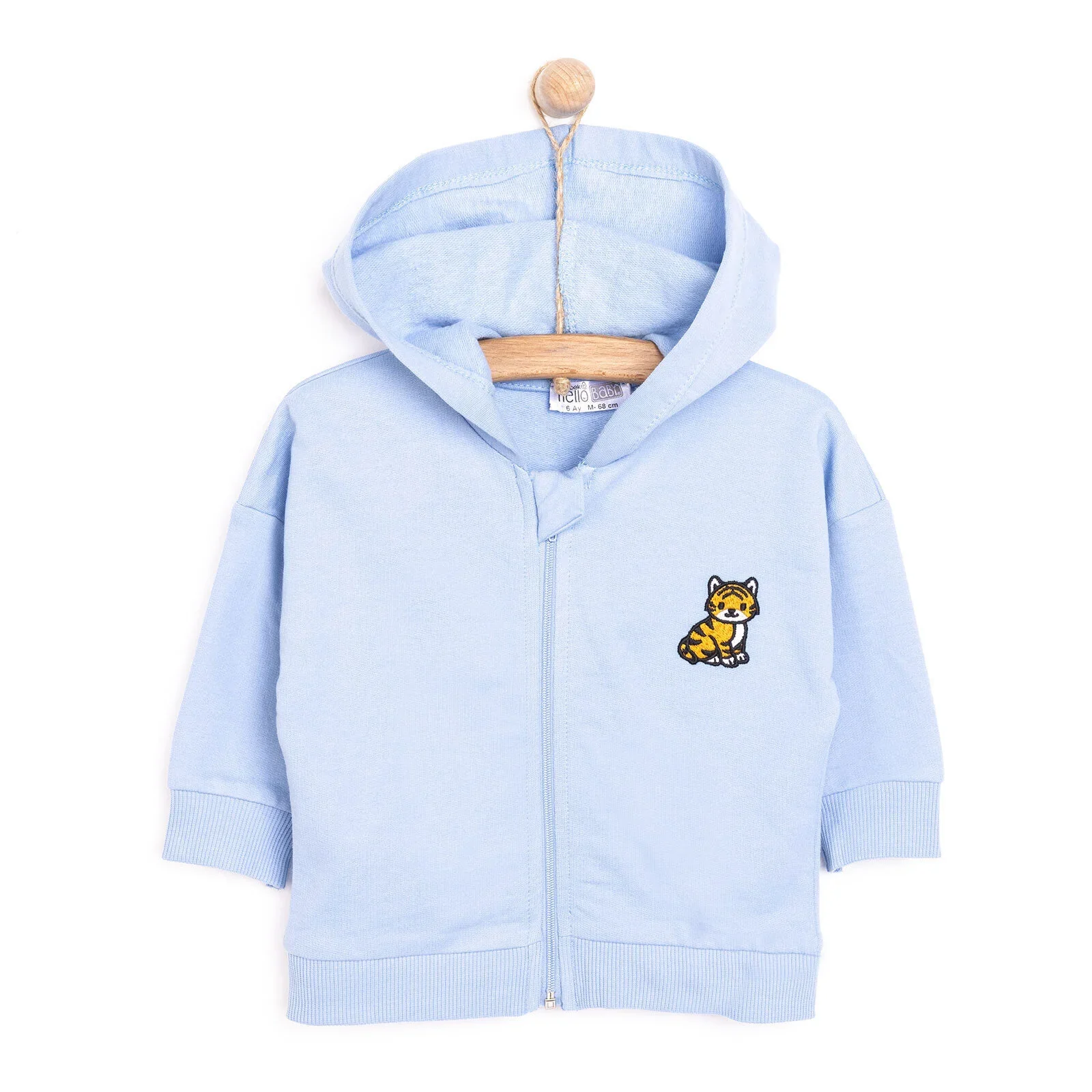 HelloBaby Boy Cardigan - Light Blue - Image 4