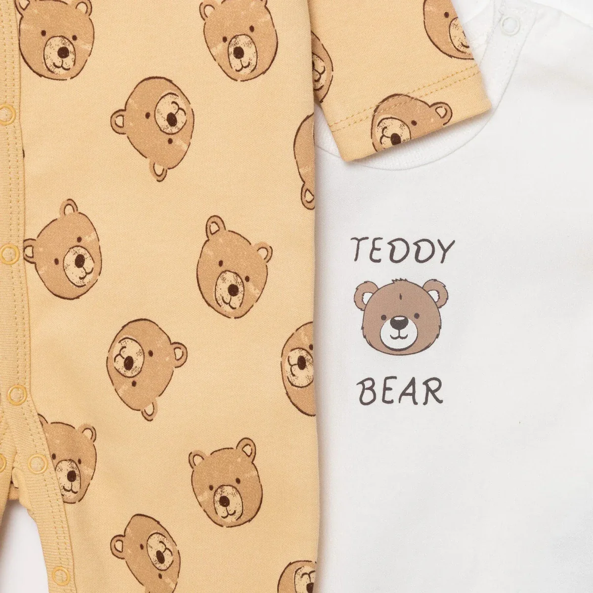 HelloBaby Boy Jumpsuit-Body-Hat - Beige - Image 3