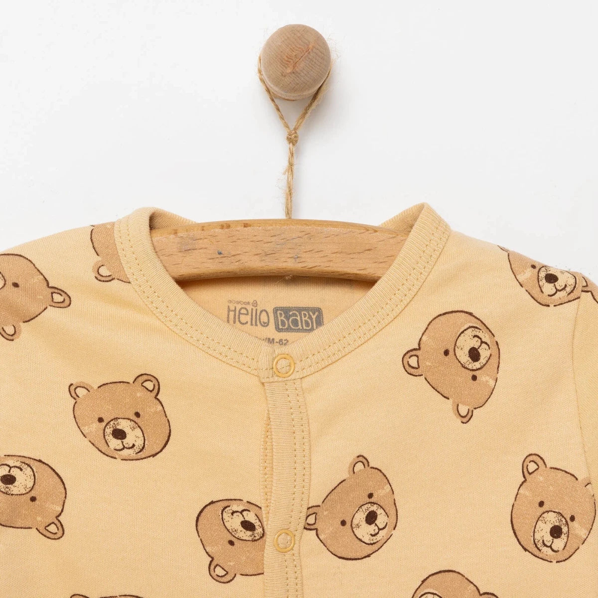 HelloBaby Boy Jumpsuit-Body-Hat - Beige - Image 5