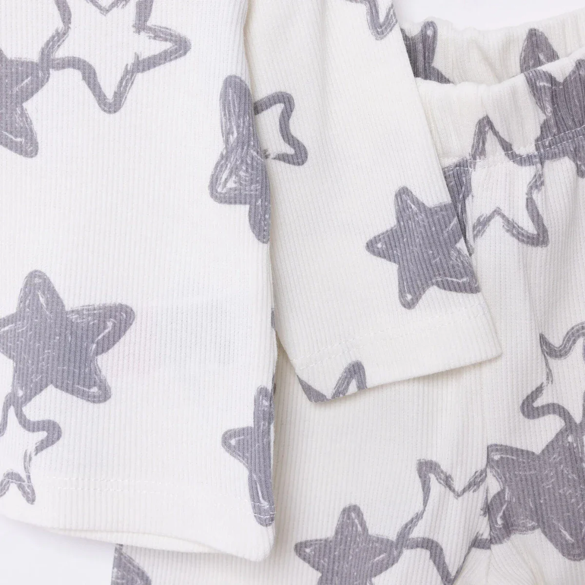 HelloBaby Boy Long Sleeve Pyjamas Set - Ecru - Image 6