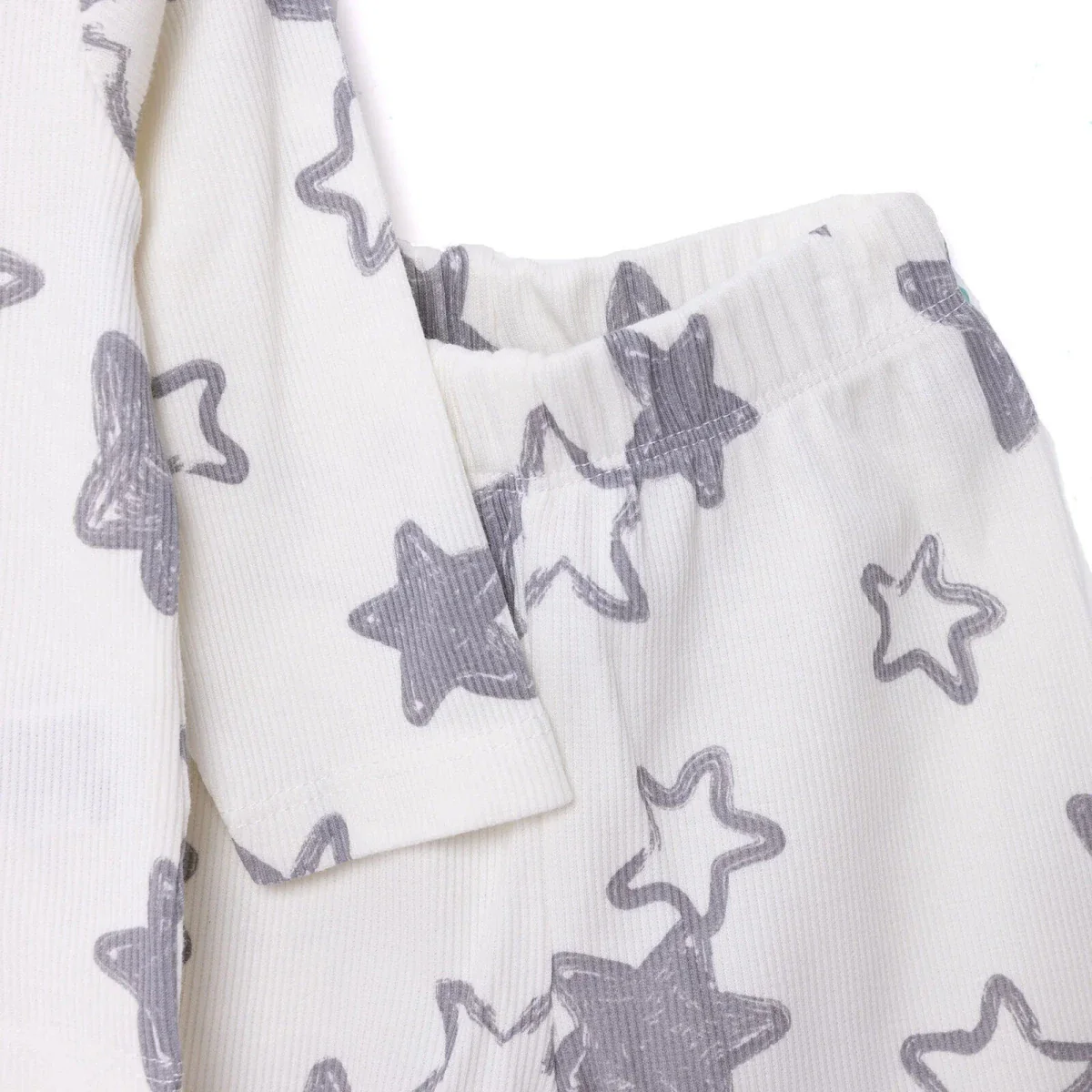 HelloBaby Boy Long Sleeve Pyjamas Set - Ecru - Image 7