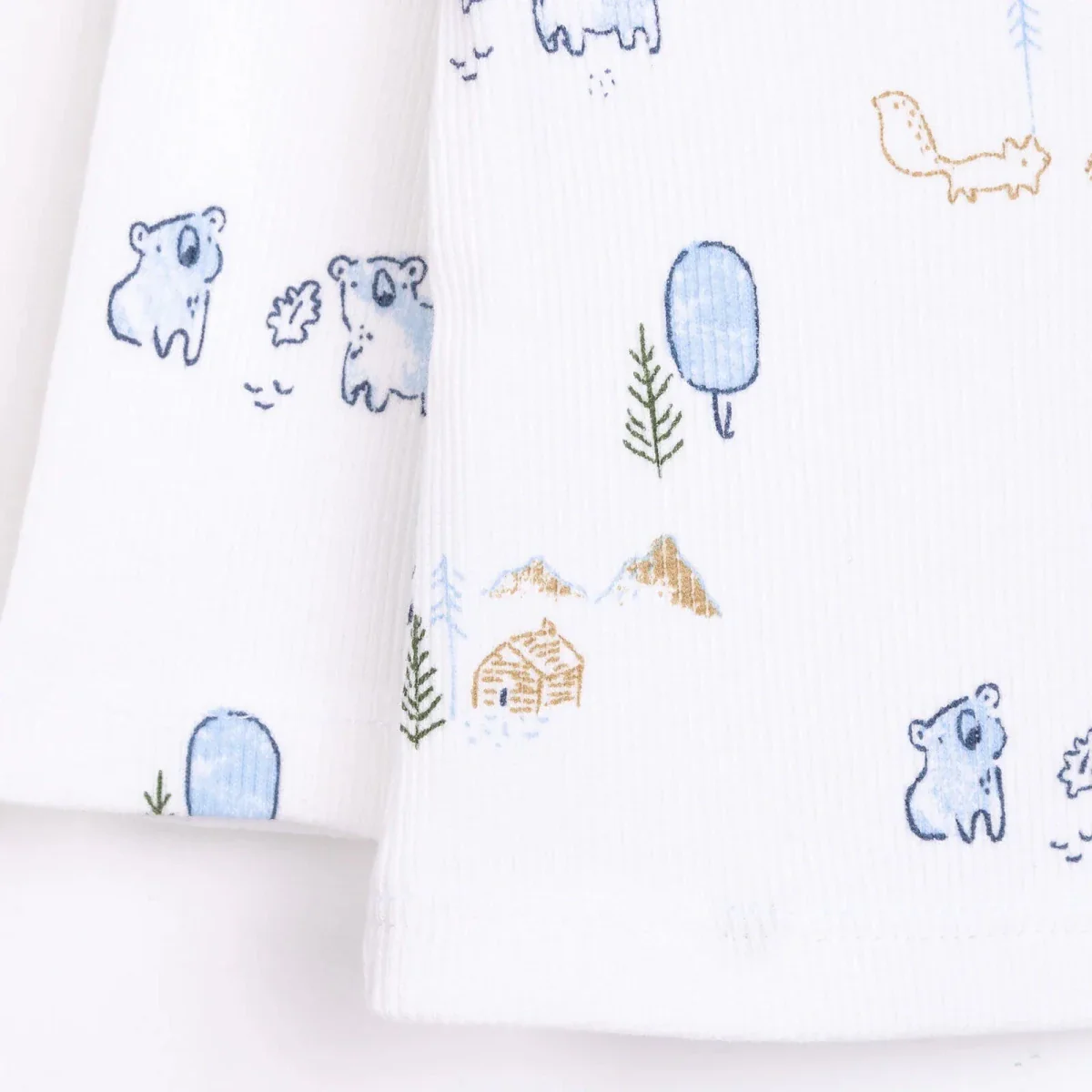 HelloBaby Boy Long Sleeve Pyjamas Set - Ecru - Image 5