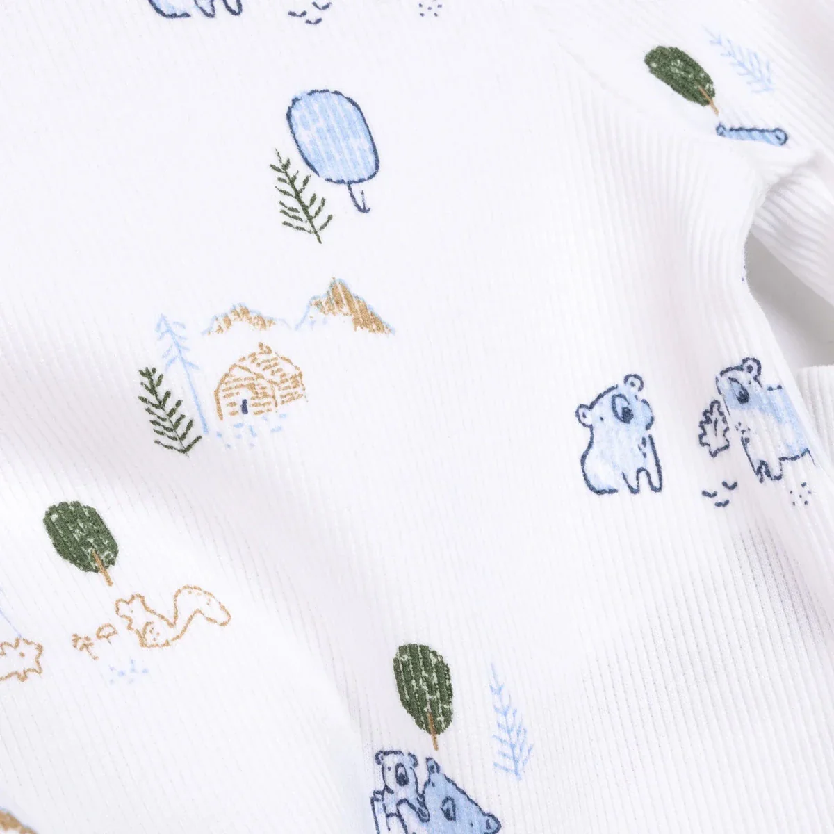 HelloBaby Boy Long Sleeve Pyjamas Set - Ecru - Image 7
