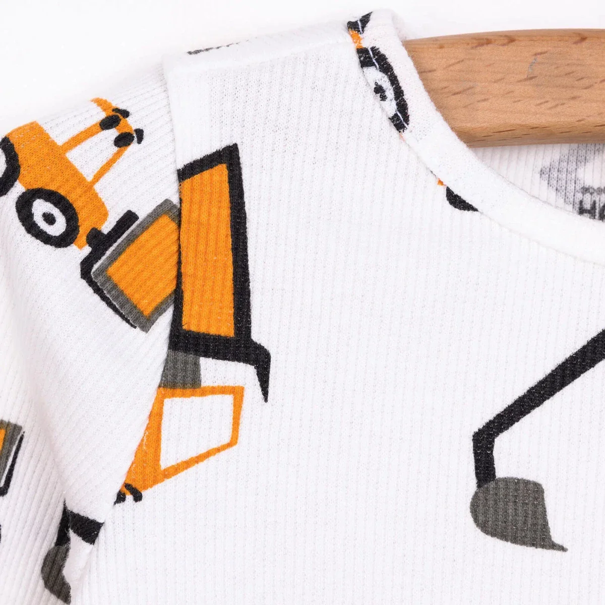 HelloBaby Boy Long Sleeve Pyjamas Set - Ecru - Image 4