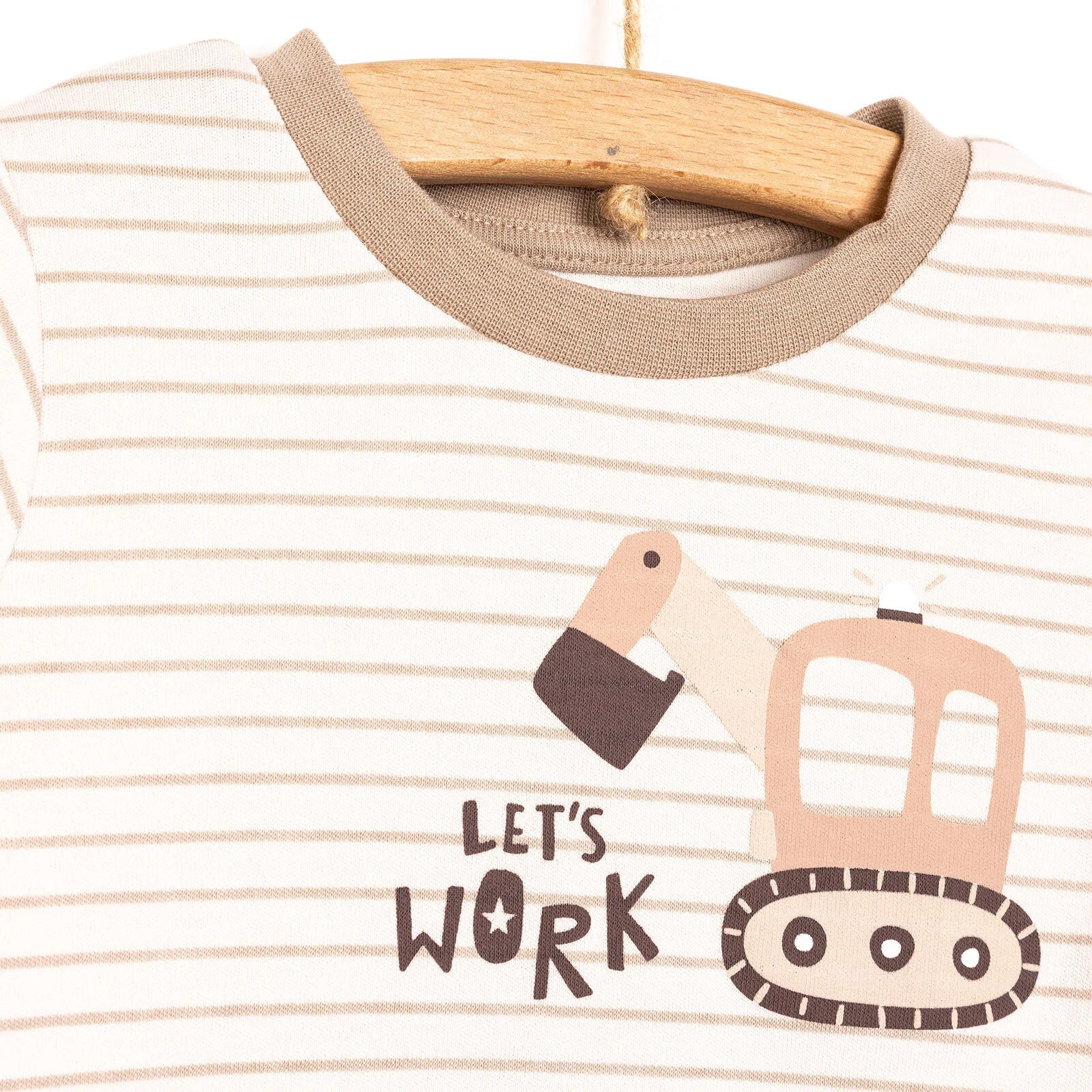 HelloBaby Boy Long Sleeve Pyjamas Set - Beige - Image 3