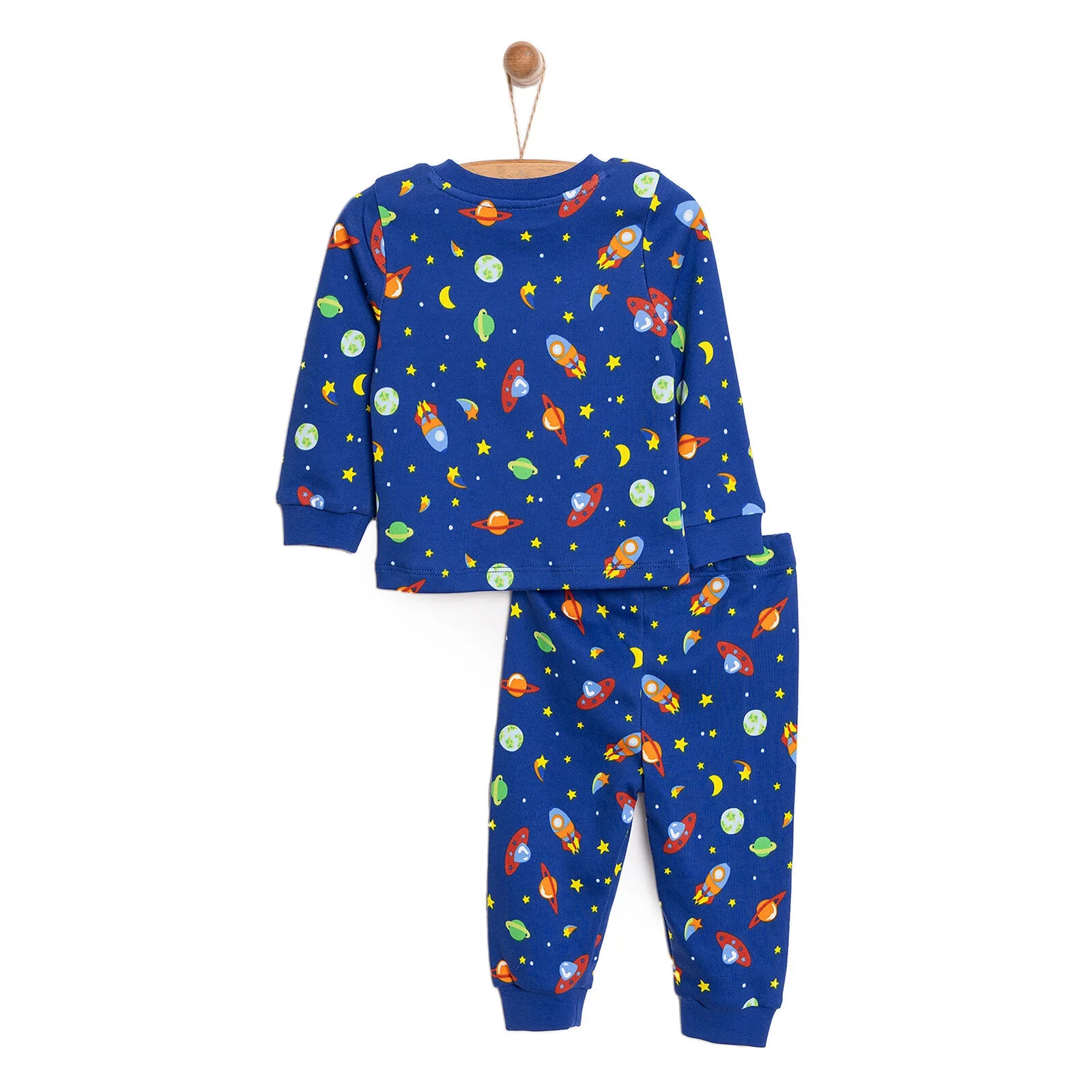 HelloBaby Boy Long Sleeve Pyjamas Set - Navy Blue - Image 7