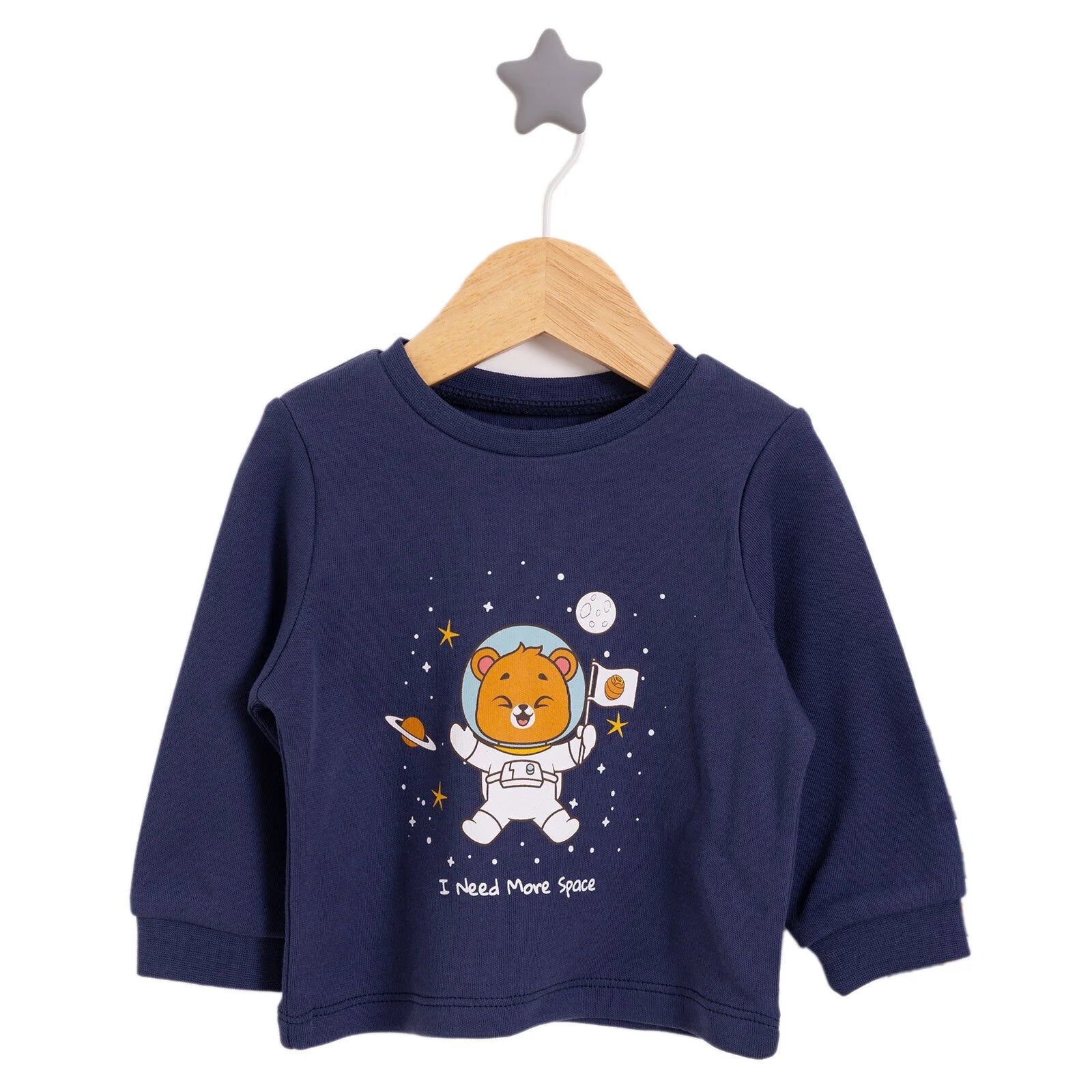 HelloBaby Boy Long Sleeve Pyjamas Set - Navy Blue - Image 3