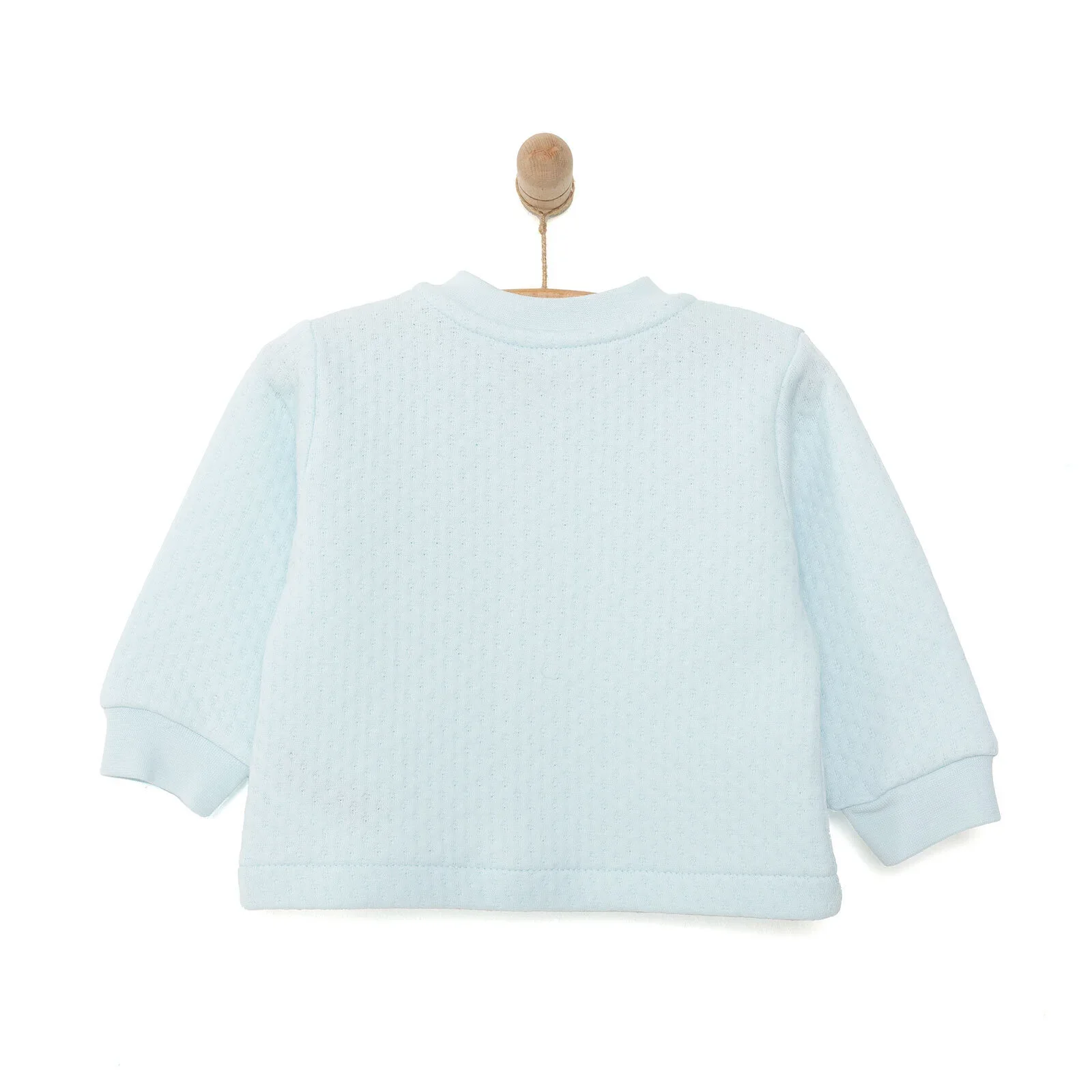 HelloBaby Boy Quilted Cardigan - Blue - Image 2
