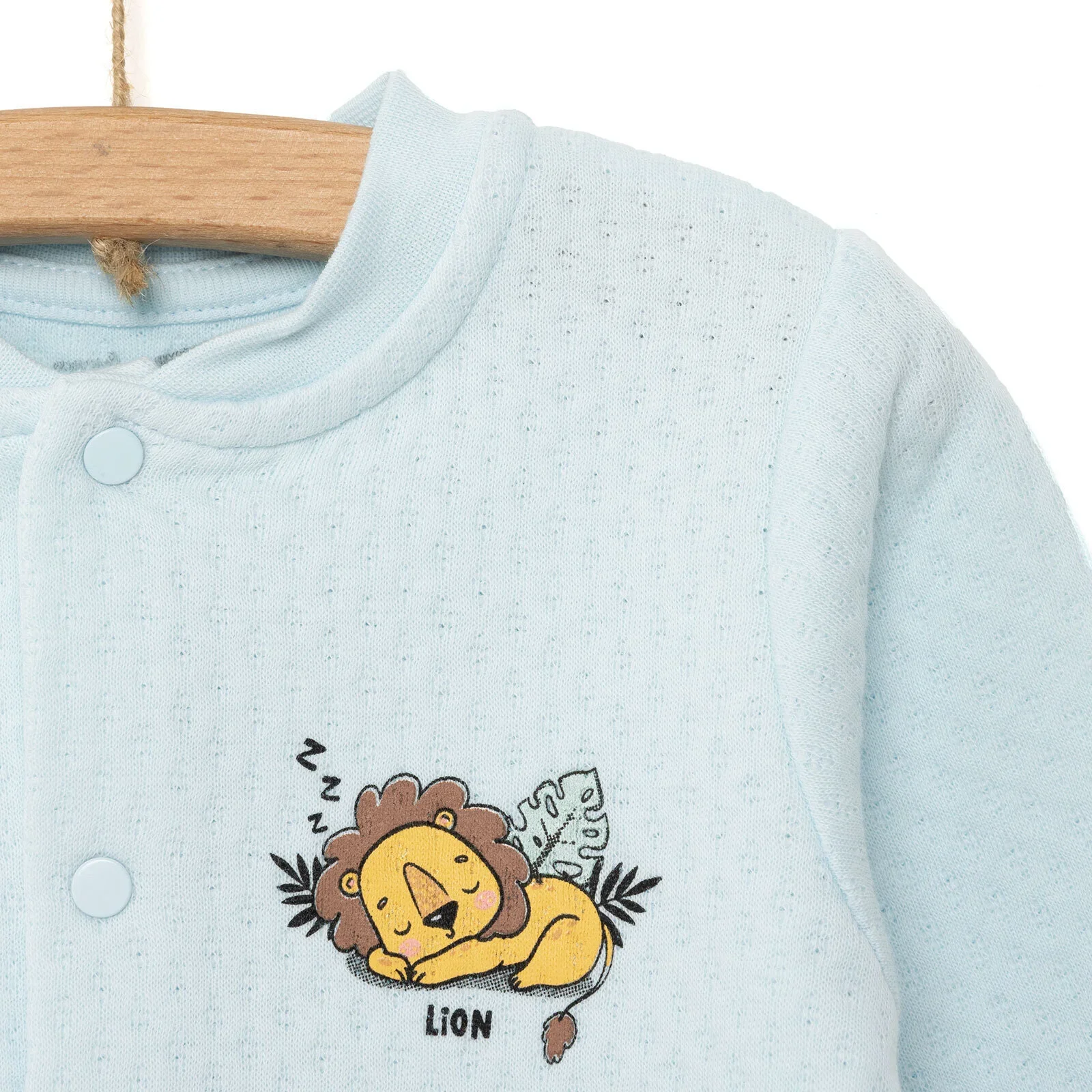 HelloBaby Boy Quilted Cardigan - Blue - Image 4