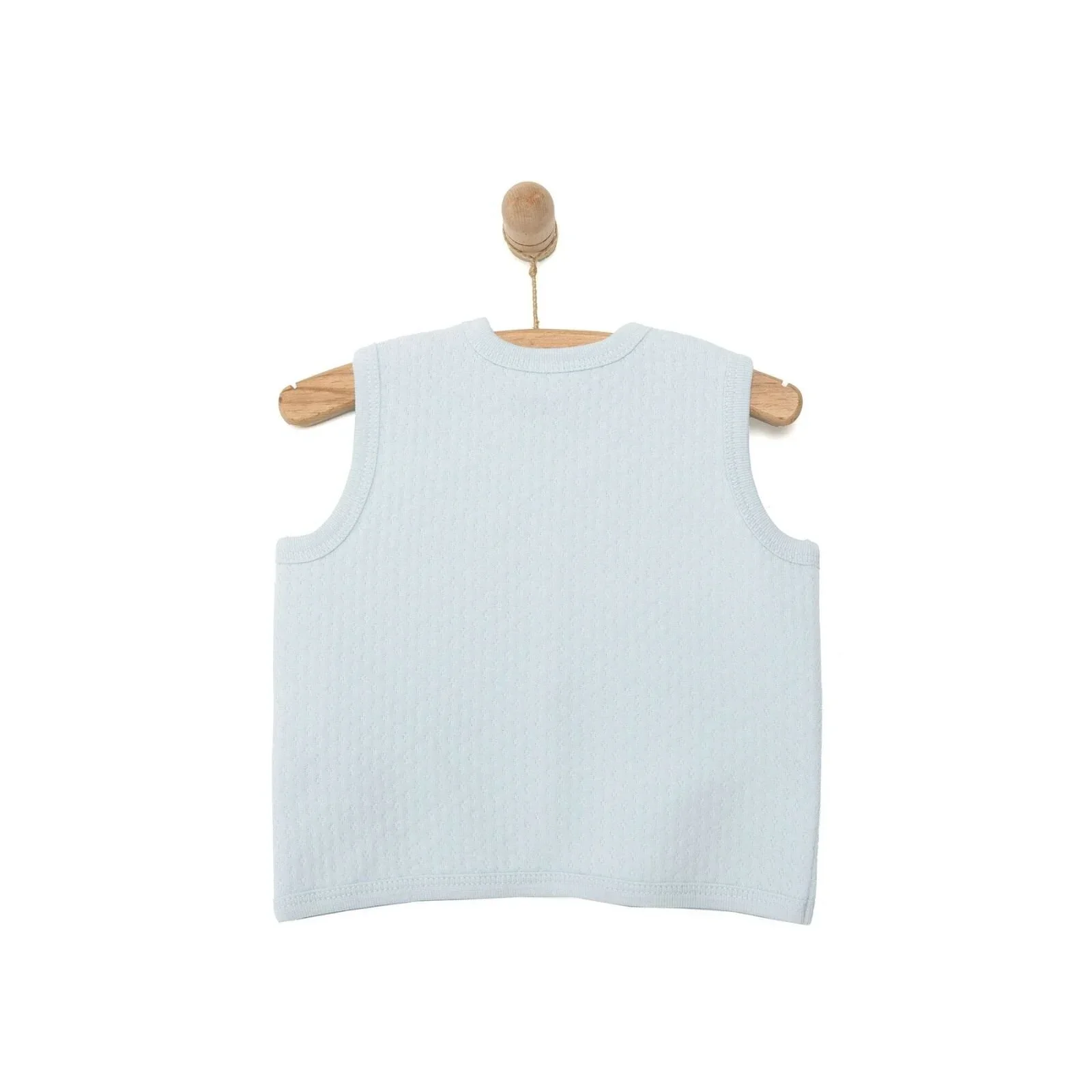 HelloBaby Boy Quilted Vest - Light Blue - Image 2