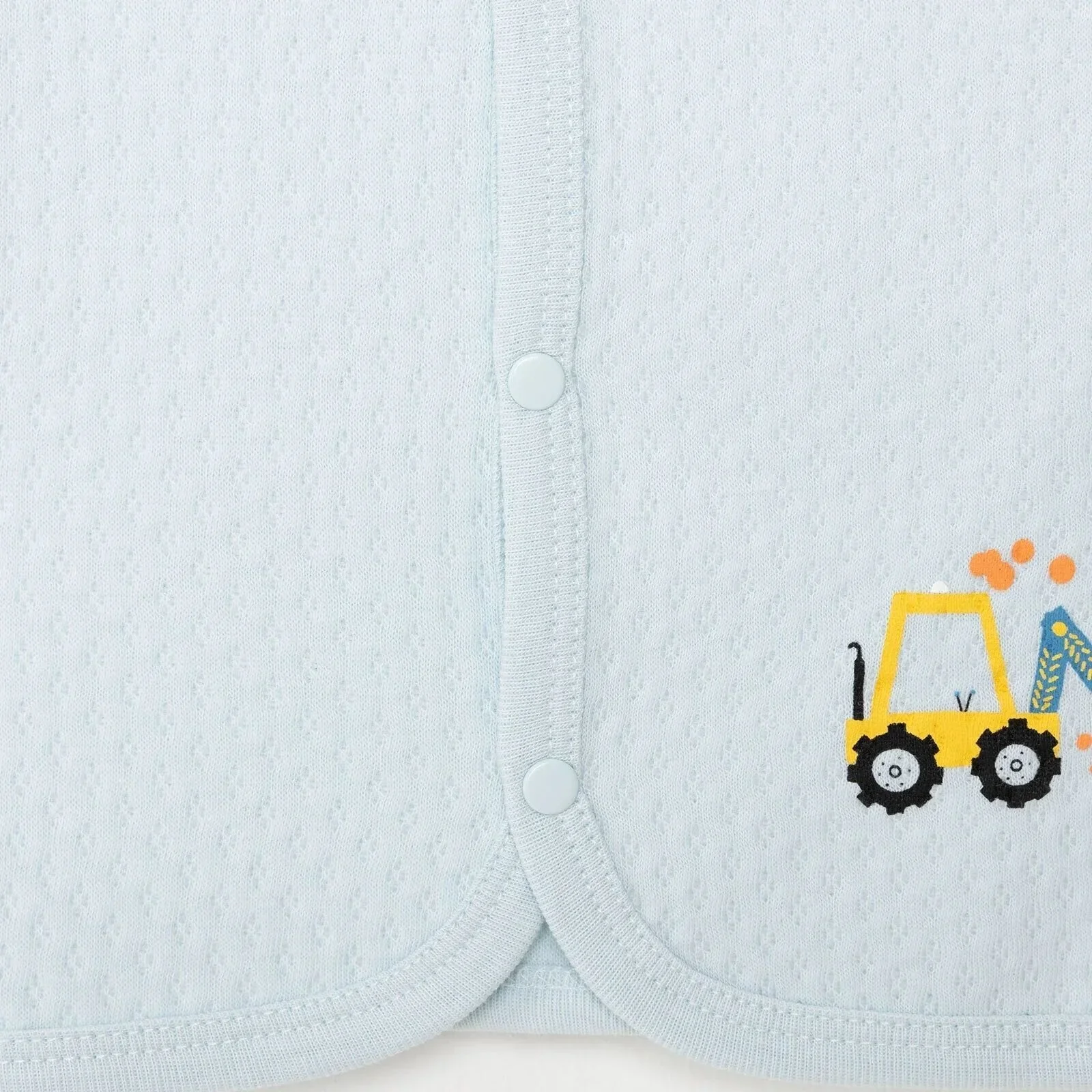 HelloBaby Boy Quilted Vest - Light Blue - Image 6
