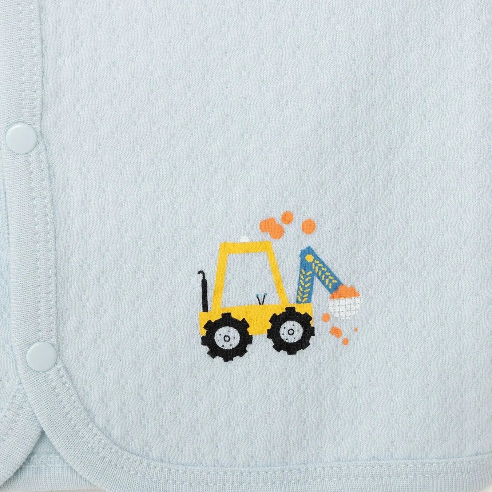 HelloBaby Boy Quilted Vest - Light Blue - Image 7