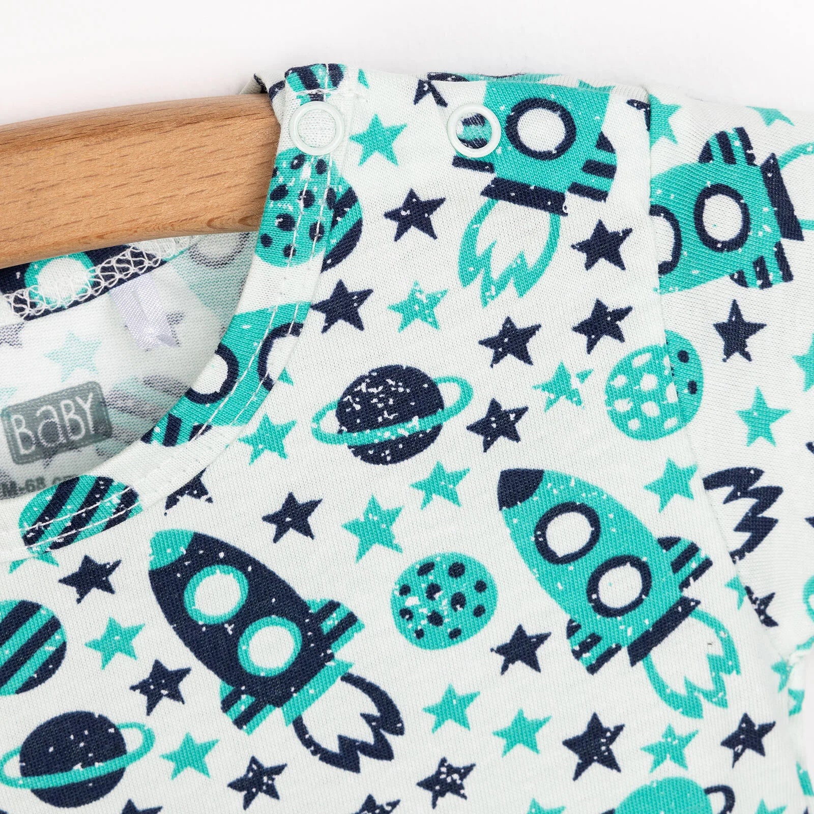 HelloBaby Boy Short Overalls - Green - Image 4