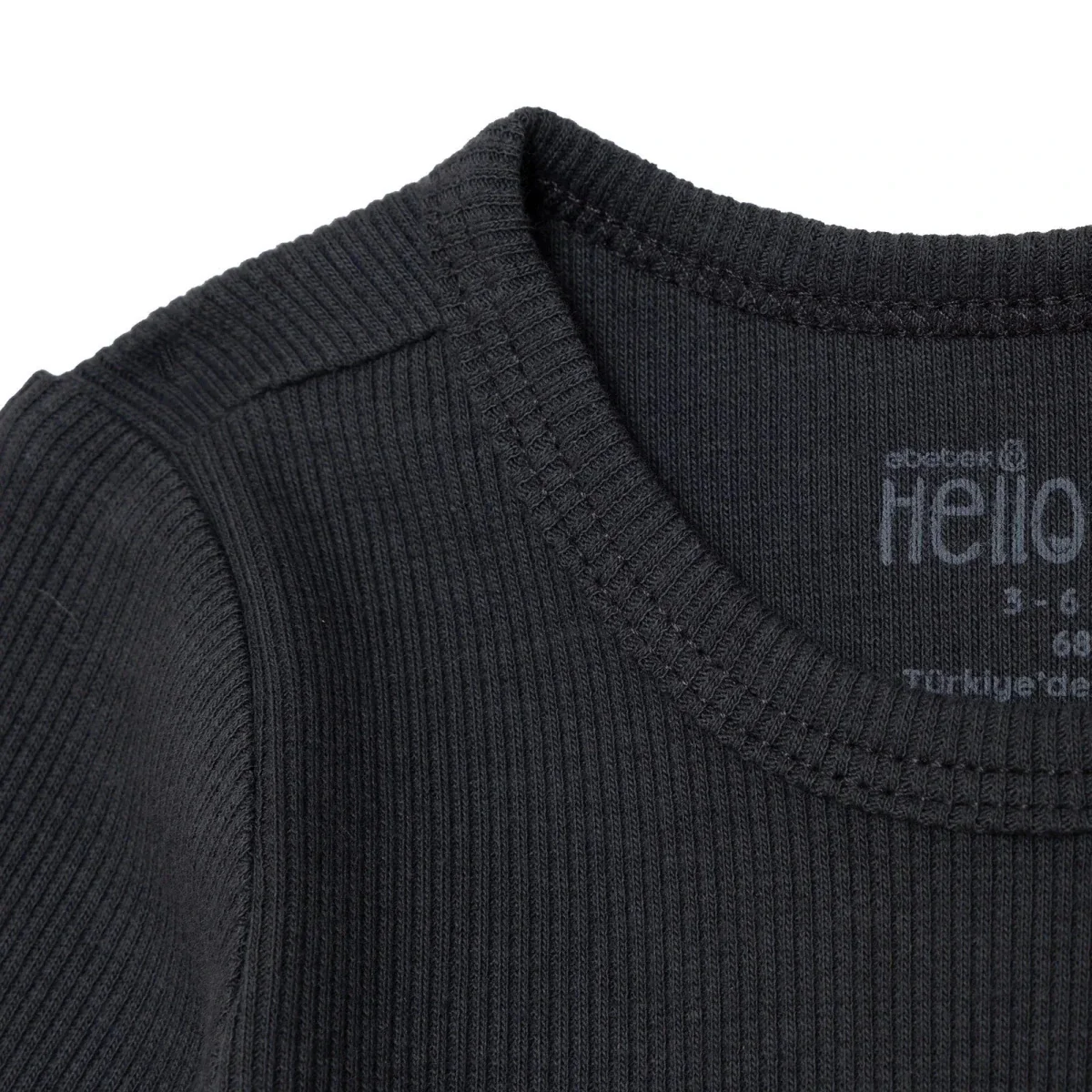 HelloBaby Boys 2-Pack Long Sleeve Bodysuits with Poppers Popper Neck Long Sleeve - Grey Melange - Image 9