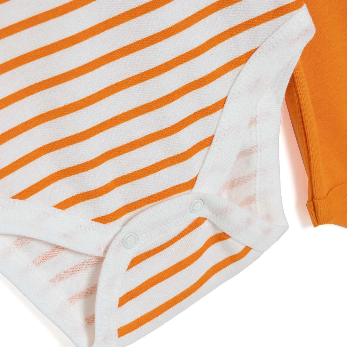 HelloBaby Boys Pack of 2 Bodysuits Animal Short Sleeve - Orange - Image 7