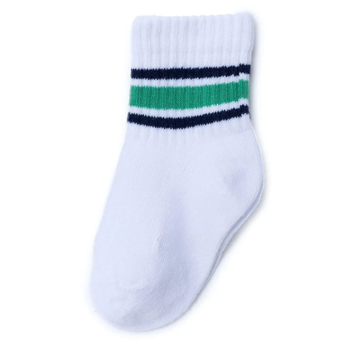 HelloBaby Boys 3-Pack Ankle Socks Striped - White - Image 3