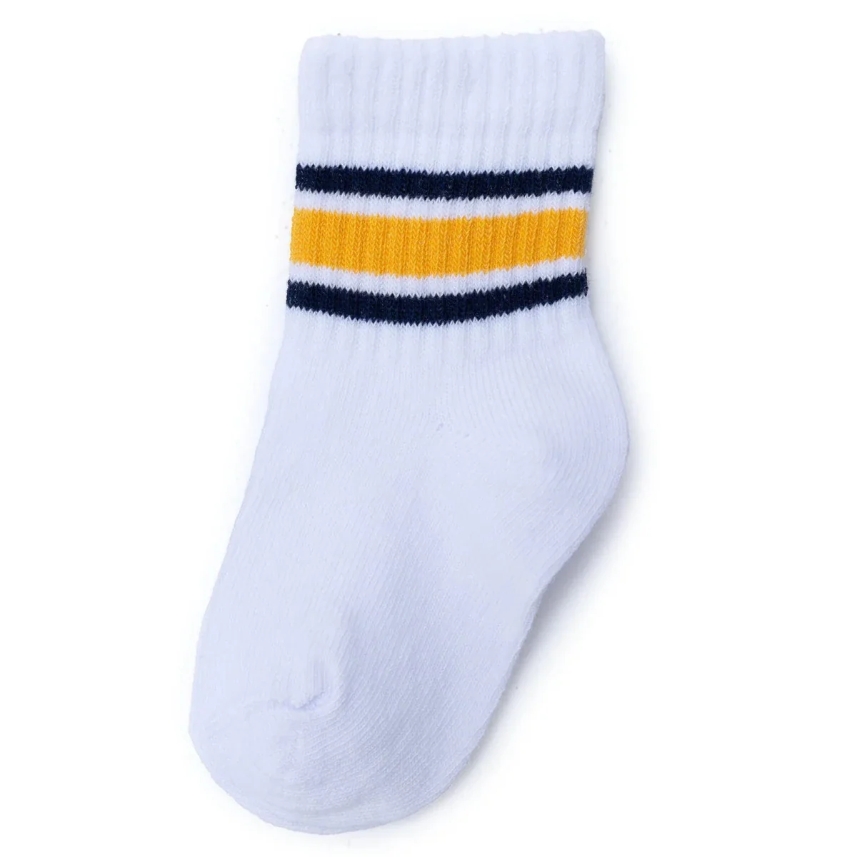HelloBaby Boys 3-Pack Ankle Socks Striped - White - Image 4
