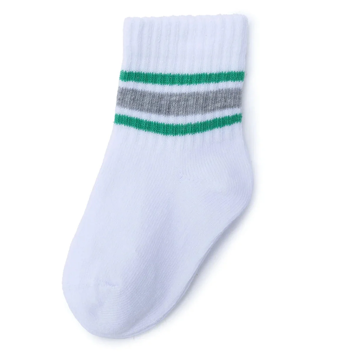 HelloBaby Boys 3-Pack Ankle Socks Striped - White - Image 5