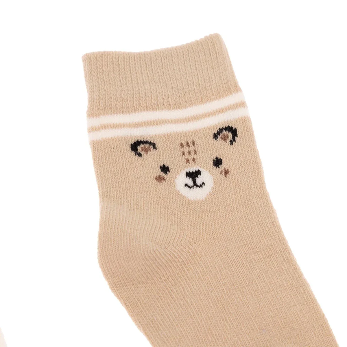 HelloBaby Boys 3-Pack Baby Socks Animal - Mustard - Image 6