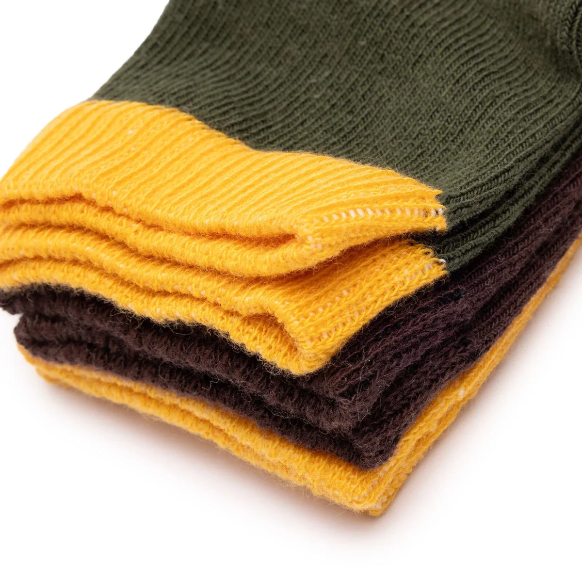 HelloBaby Boys 3-Pack Non-Slip Baby Socks - Khaki - Image 5