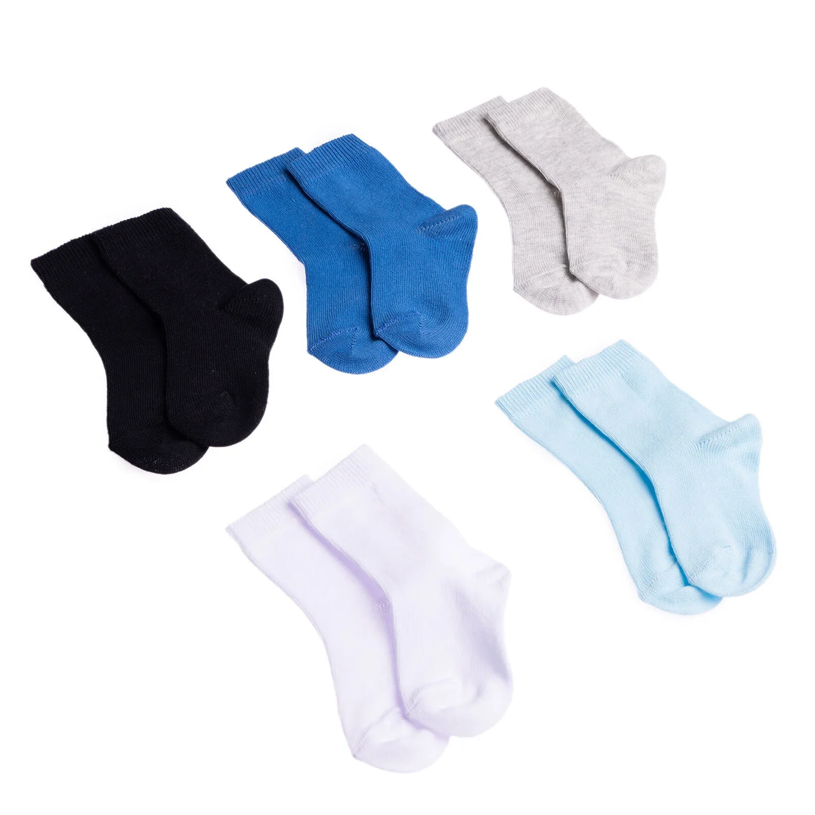 HelloBaby Boys 5-Pack Socks - Blue - Image 2