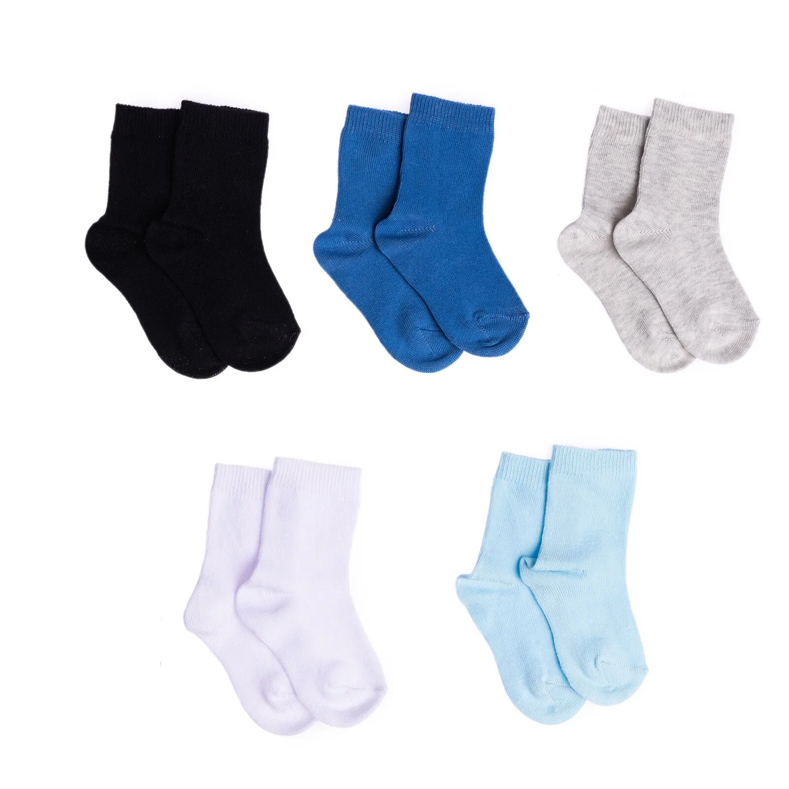 HelloBaby Boys 5-Pack Socks - Blue - Image 3