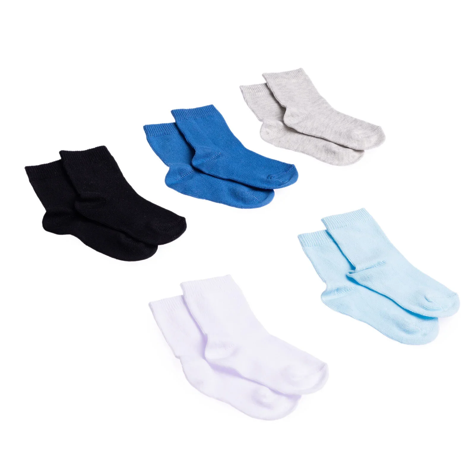 HelloBaby Boys 5-Pack Socks - Blue - Image 4
