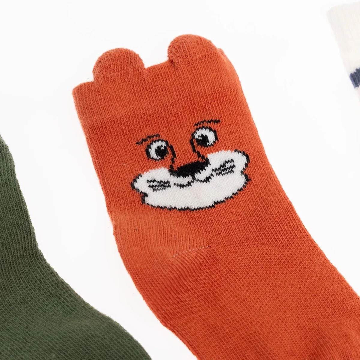 HelloBaby Boys 5-Pack Socks Animal - Brown - Image 4