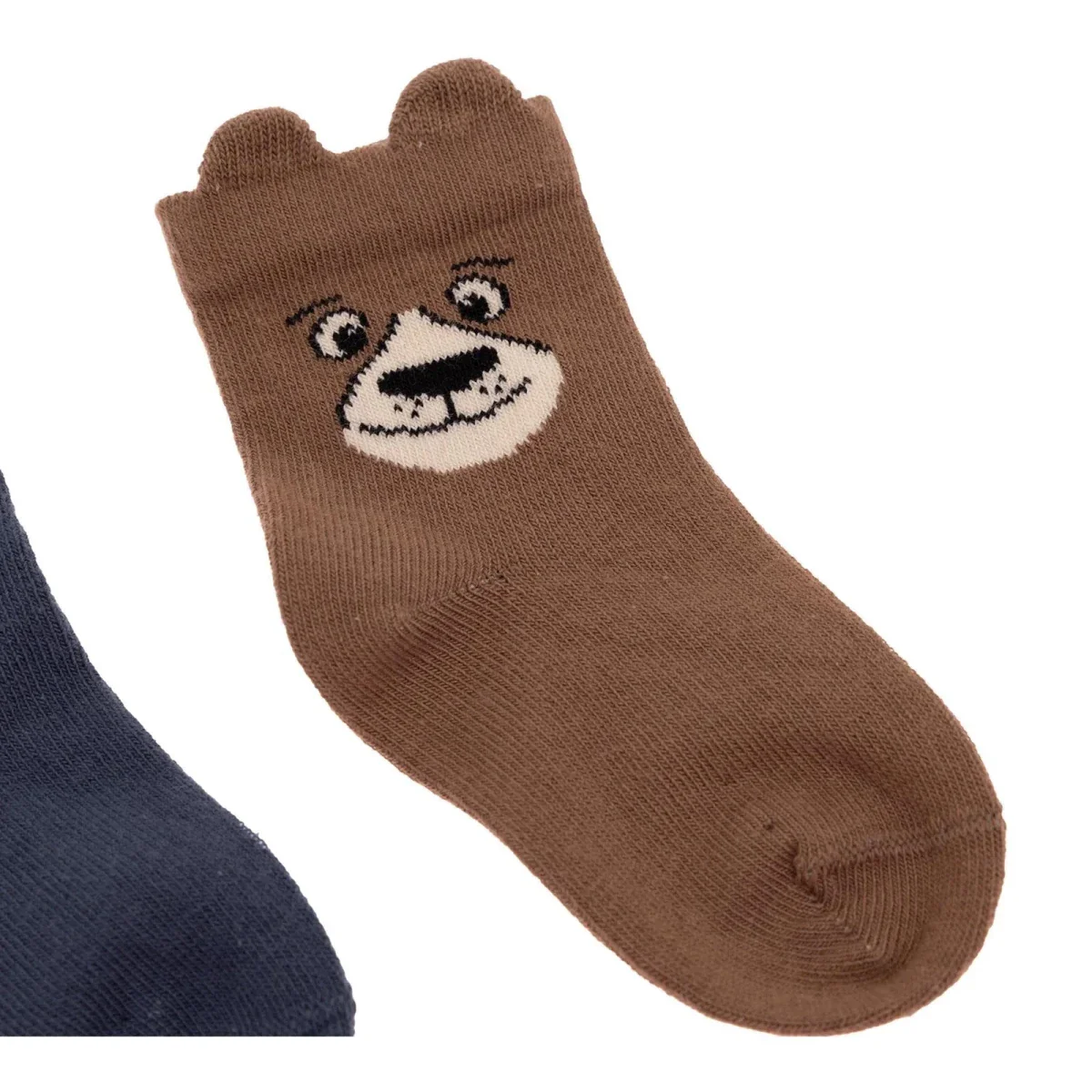 HelloBaby Boys 5-Pack Socks Animal - Brown - Image 6