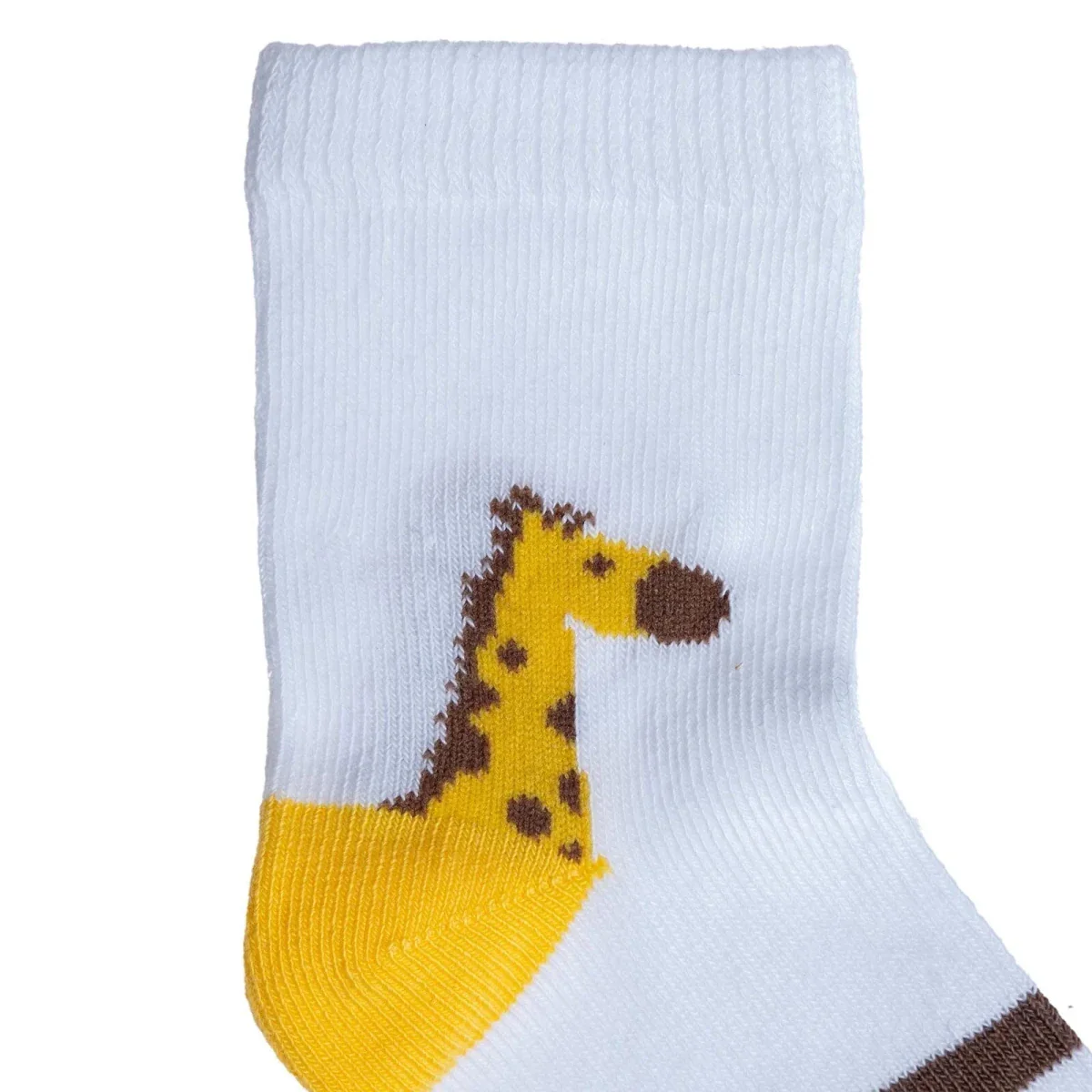 HelloBaby Boys 5-Pack Socks Animal - Mustard - Image 3