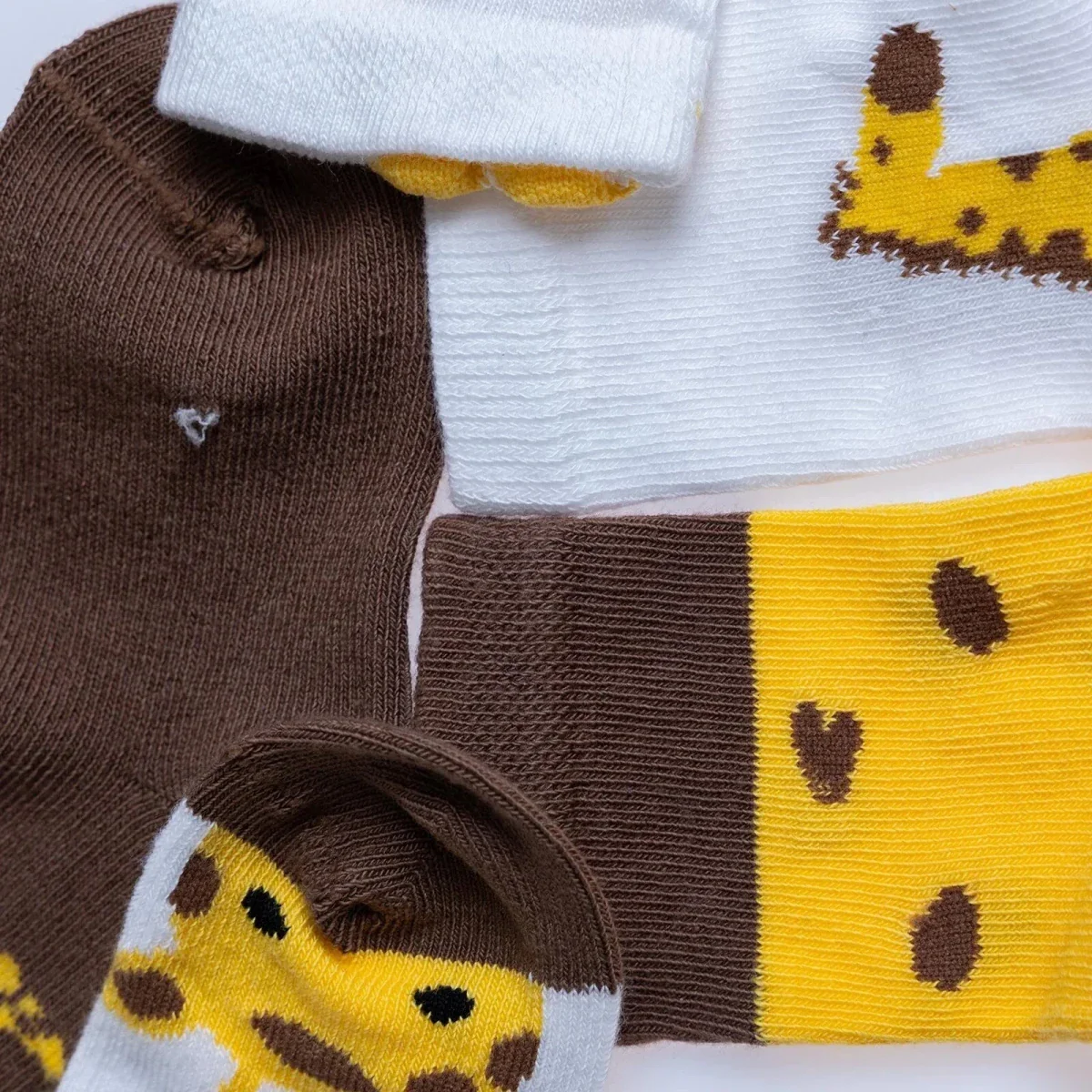 HelloBaby Boys 5-Pack Socks Animal - Mustard - Image 8