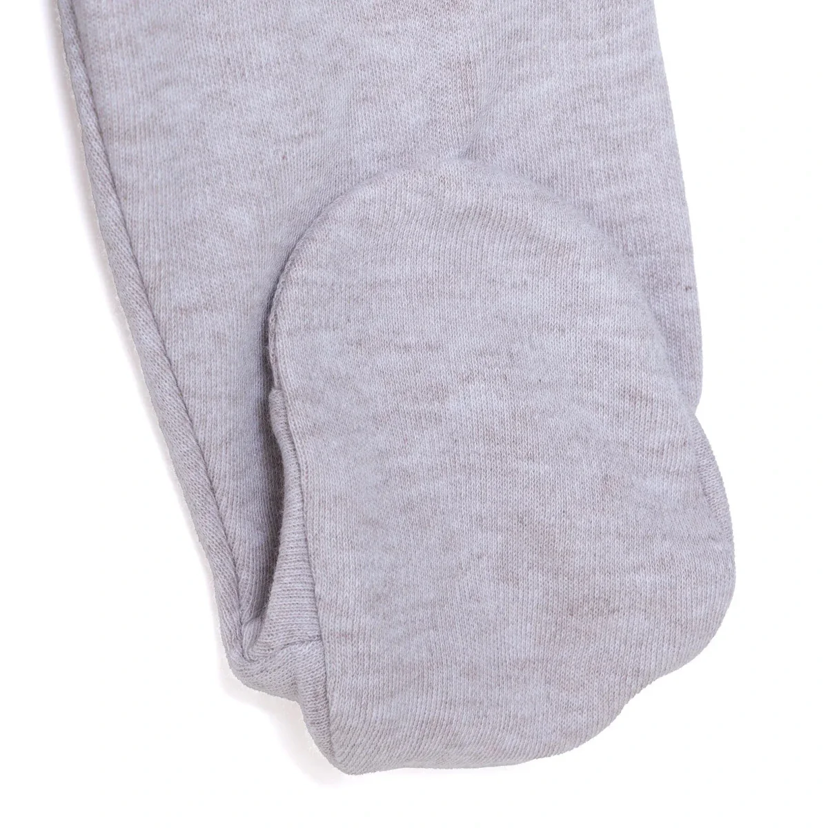 HelloBaby Boys Body-Footed Bottom-Hat Animal Envelope Neck Long Leg Long Sleeve - Beige Melange - Image 6
