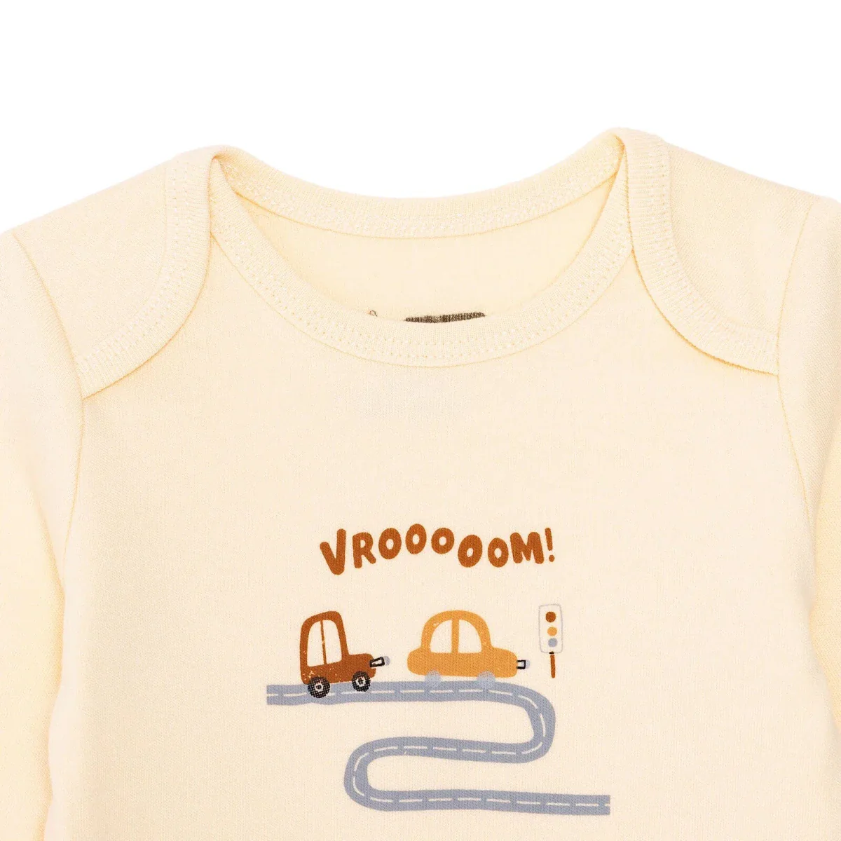 HelloBaby Boys Body-Footed Bottom-Hat Vehicles - Ecru - Image 6