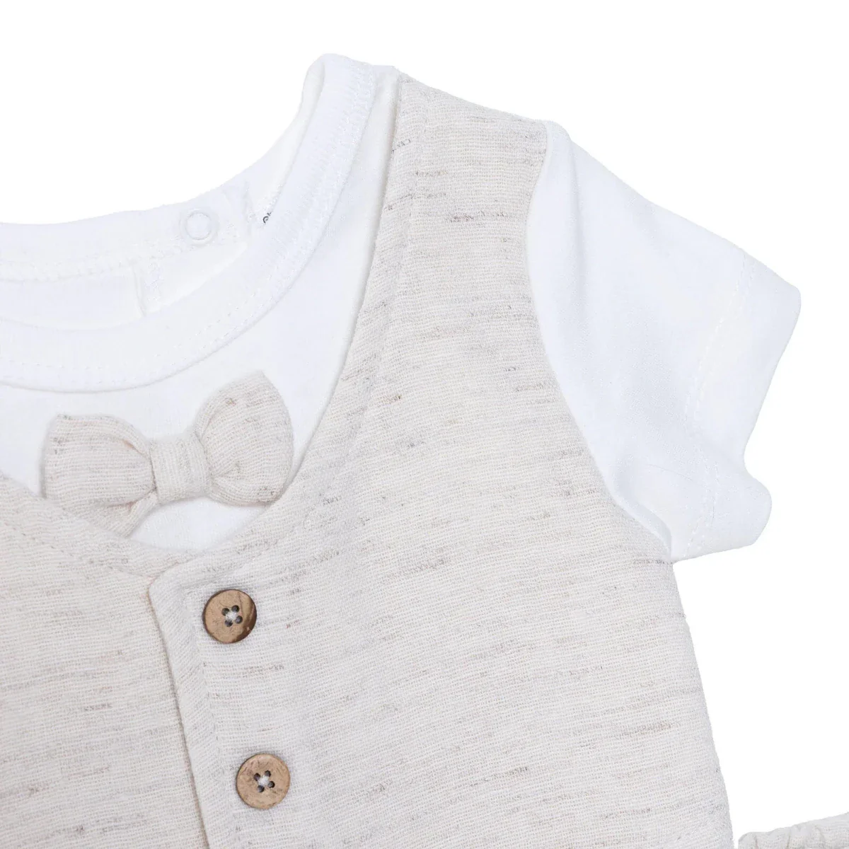 HelloBaby Boys Ceremony Muslin Outfit - Beige - Image 3