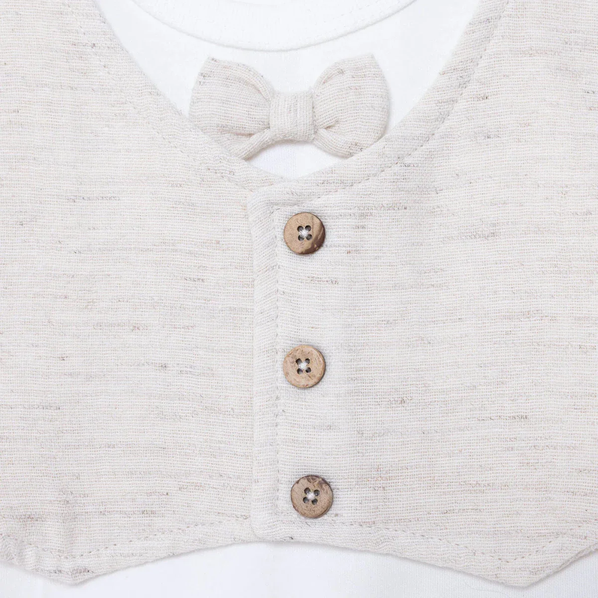 HelloBaby Boys Ceremony Muslin Outfit - Beige - Image 4