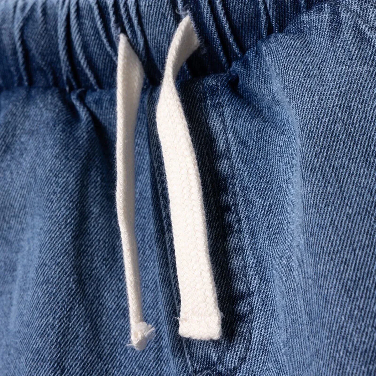 HelloBaby Boys Denim Shorts Lace-up Little Sailor Above the Knee - Blue - Image 5