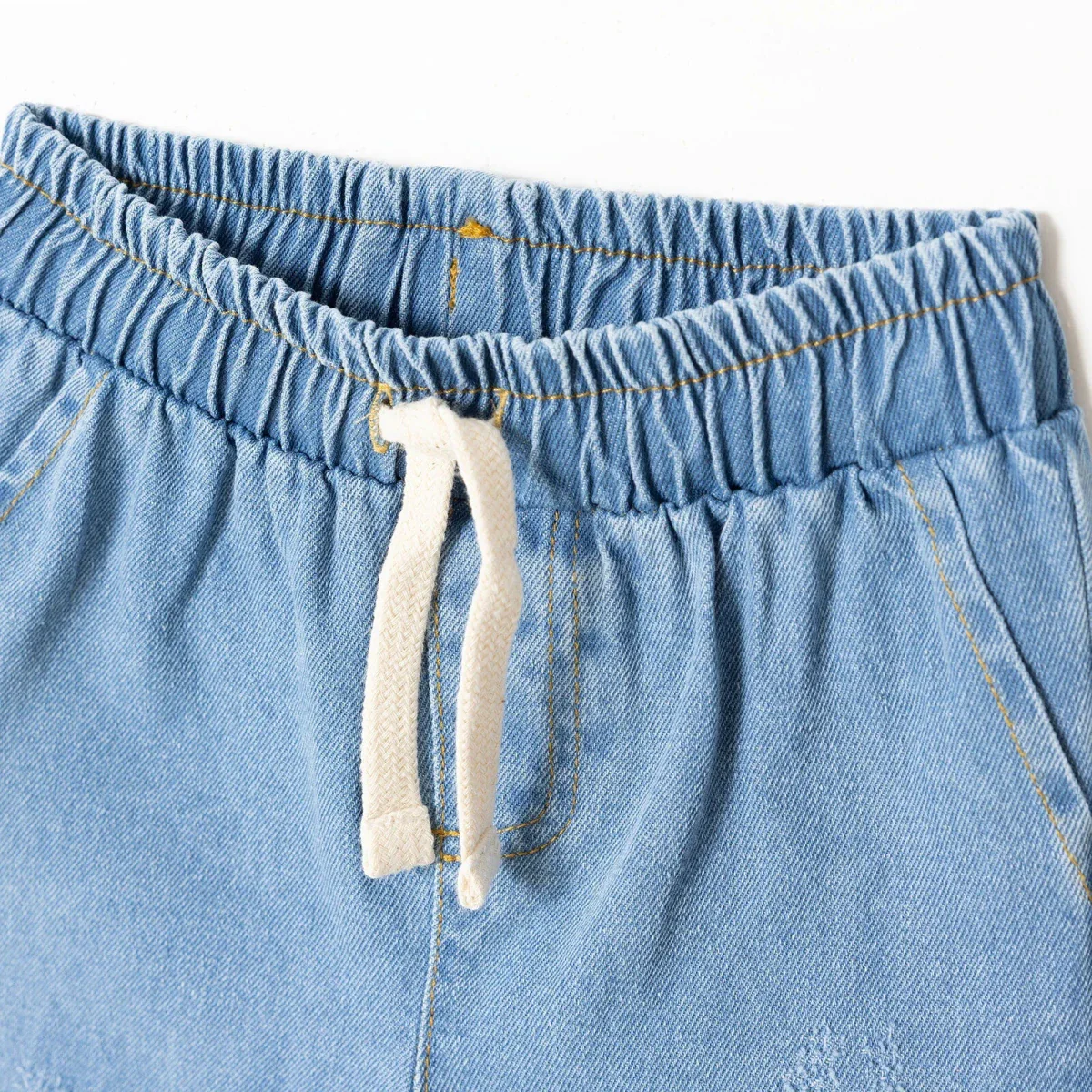 HelloBaby Boys Denim Trousers Lace-up - Blue - Image 3