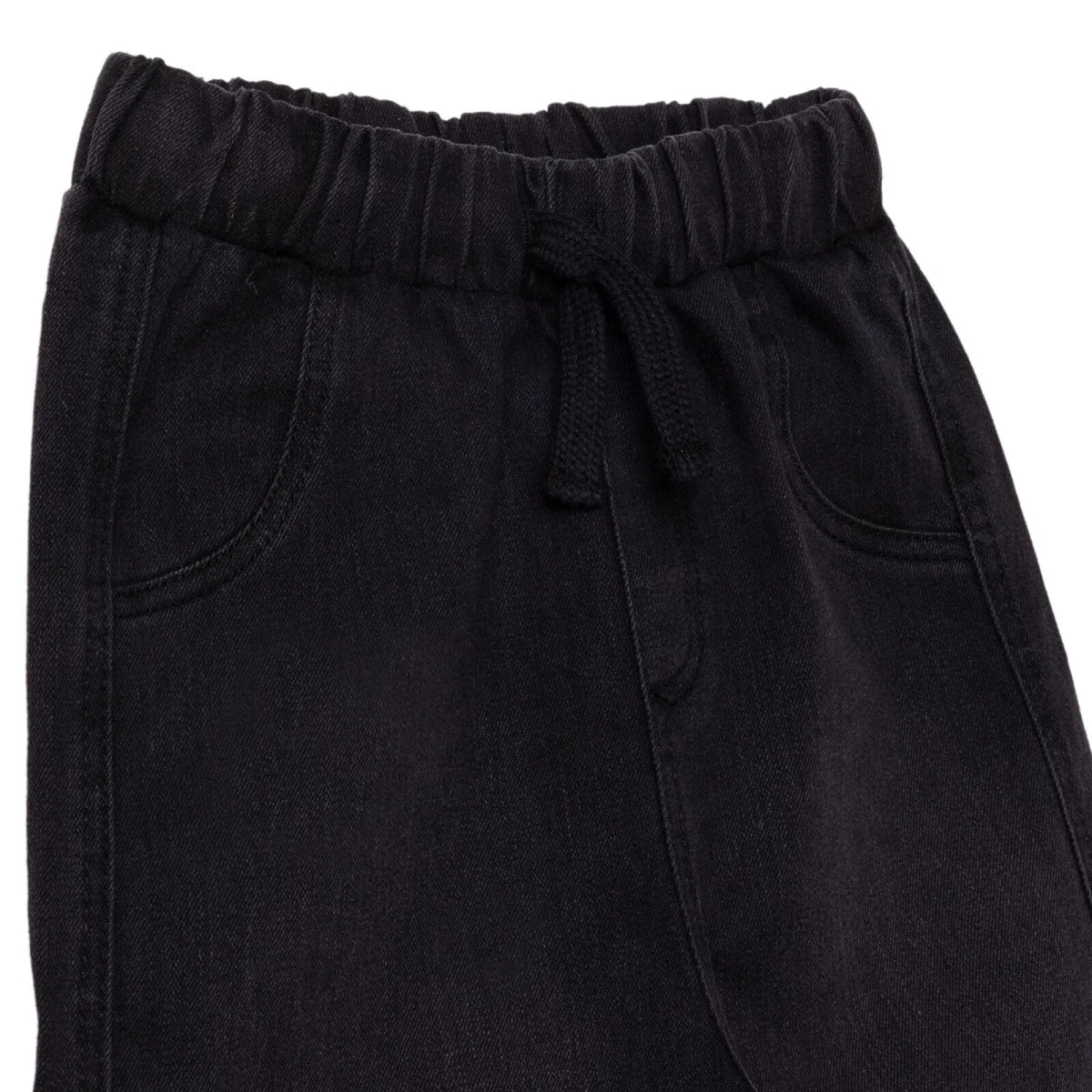 HelloBaby Boys Denim Trousers Lace-up Cool Boy Full Length - Black - Image 3