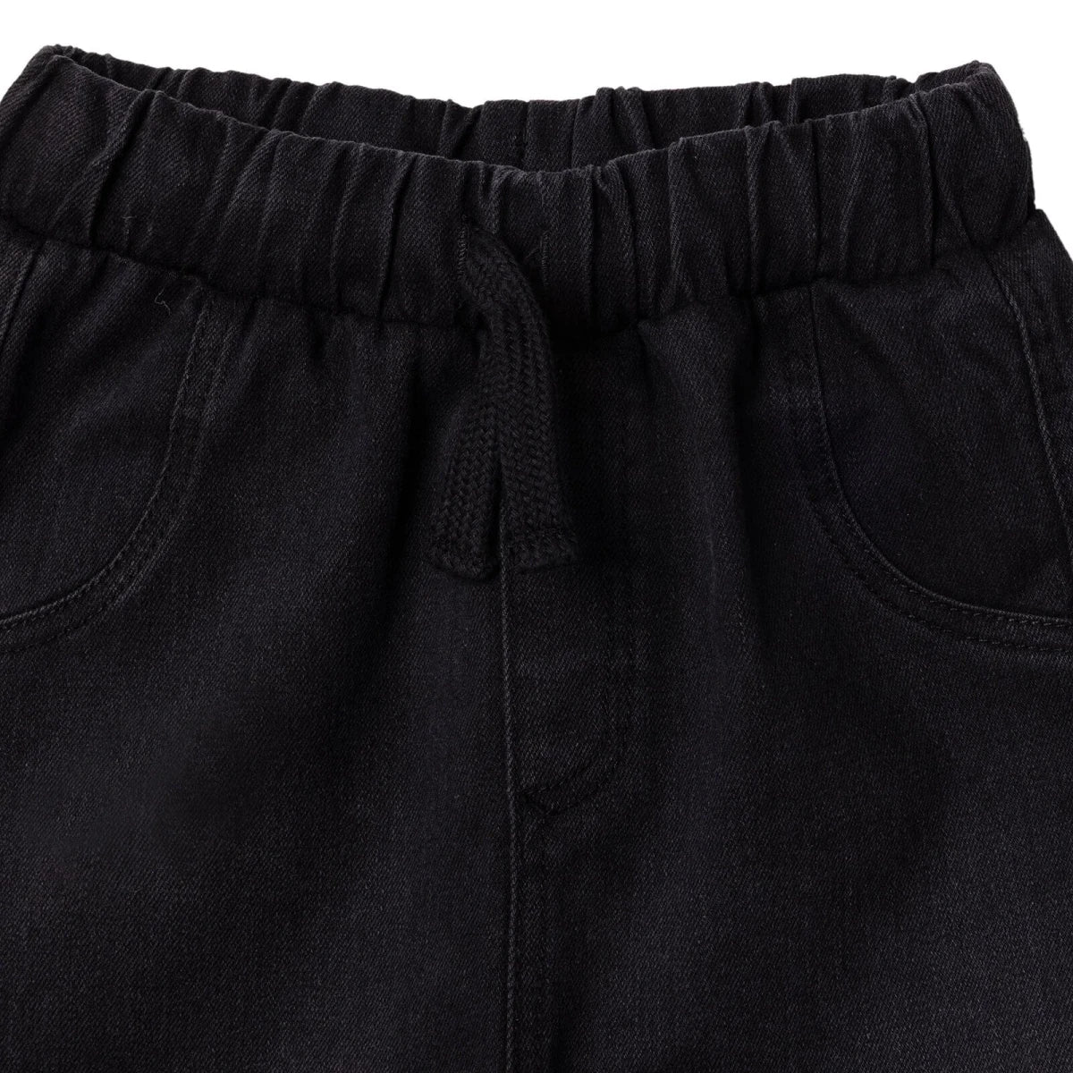 HelloBaby Boys Denim Trousers Lace-up Cool Boy Full Length - Black - Image 4