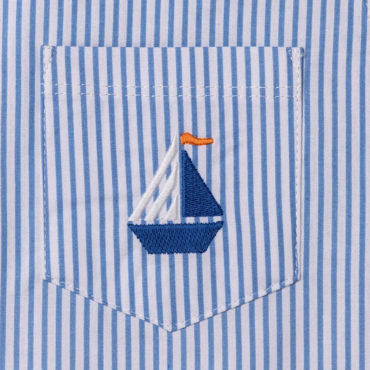 HelloBaby Boys Dungarees & T-shirt Nautical Print Buttoned Little Sailor Crew Neck Above the Knee Sh - Blue - Image 6