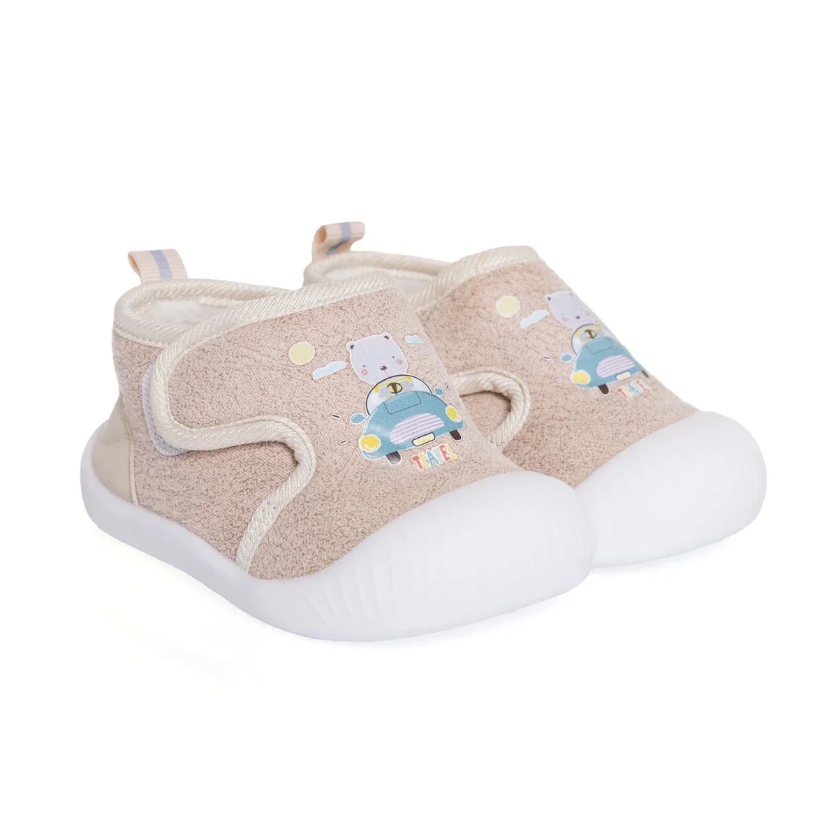 HelloBaby Boys First Step Shoes - Salmon - Image 3