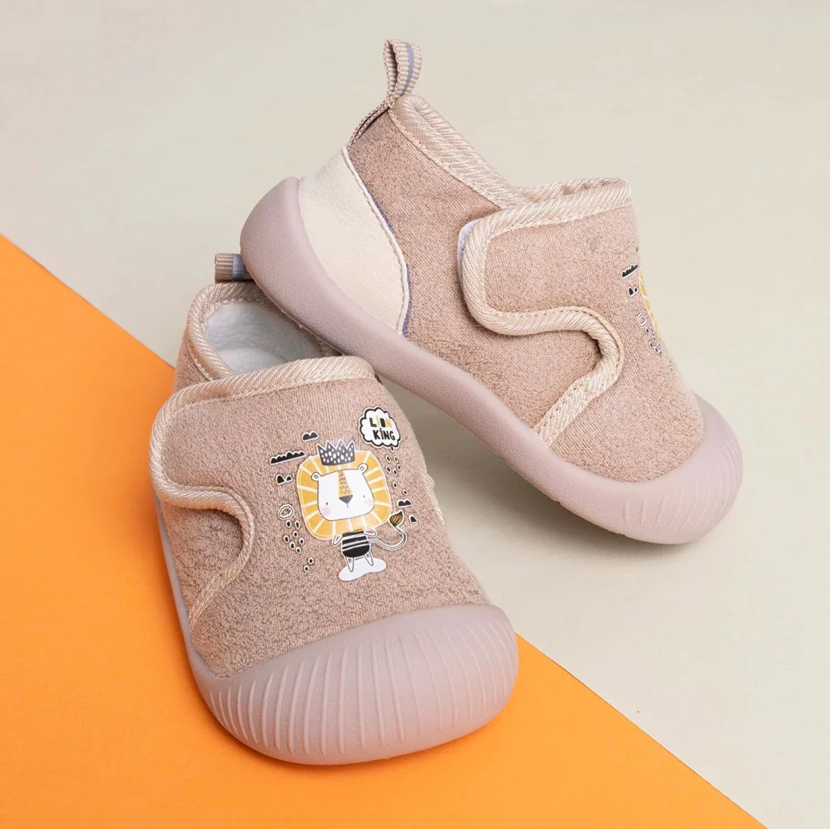 HelloBaby Boys First Step Shoes - Light Brown - Image 2