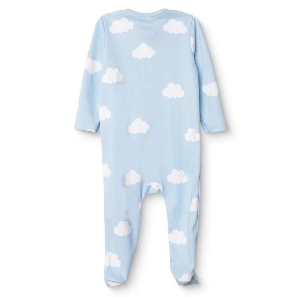 HelloBaby Boys Footed Romper Sky - Light Blue - Image 2