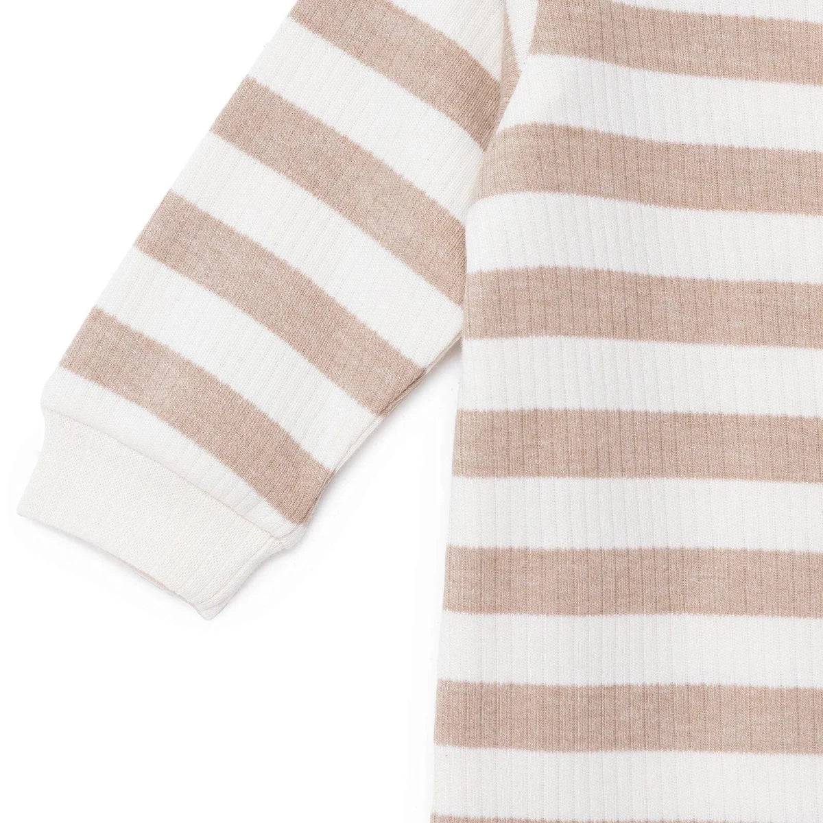 HelloBaby Boys Footed Sleepsuit Animal Print Zip Fastening Crew Neck Full Length Long Sleeve - Beige - Image 5